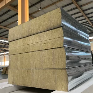 200mm Fireproof Rock Wool Wall Sandwich Panels for Laboratory