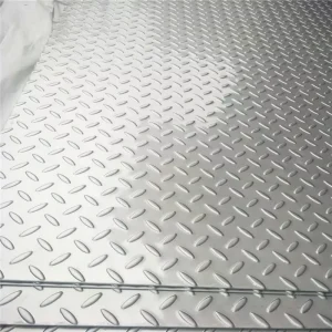 201 Stainless Steel Tread Plate Metric Imperial 1.9mm 0.075inch Thickness Warehouse Anti-slip Drainage System