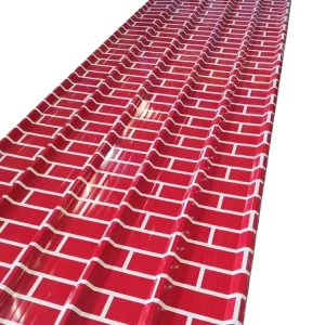 20G 24G Coloured Corrugated Steel Sheets Hot-dip Galvanised Roofing Panels Colour-coated Steel Sheets