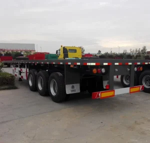 20ft 40ft Container Flatbed Heavy Duty Truck Chassis Platform Semi-Trailer