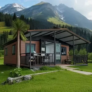 20ft Foldable Luxury Prefabricated Portable Shipping Prefab Modular Booth Coffee Bar Container House Shop Tiny Home