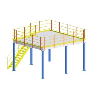 20ft X 20ft or 6096mm X 6096mm Industrial Storage Steel Mezzanine Floor