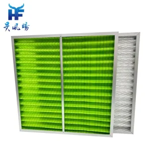 20x20x4 F5 Commercial Grade Pleated Filter Galvanized Steel Mesh Backed for Airport Terminal Mid Pre Filter Supplier