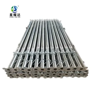 2200 4000 mm Industrial Galvanized Steel Column Adjustable Metal Scaffold Supporting Concrete Column for Building Construction