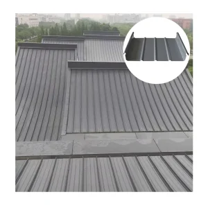 24 Gauge Galvanized Roof Panel Upright Seam Color Coated Steel Plate 360 Degree Edge Locking Waterproof Roof Tiles for Walls