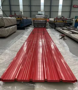 24 Gauge Green PPGI Prime Aluzinc Color Coated Steel Coil Box Profile Galvanized Iron Roofing Sheet