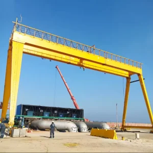 25 Ton Double Girder Rail Mounted Gantry Crane for Outdoor Heavy Load Handling