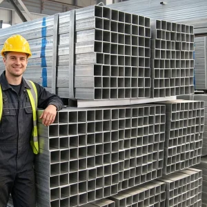 2×2 Inch ASTM Galvanized Square Rectangular Steel Tubing Custom Cut Construction Warehouse Frame Standard