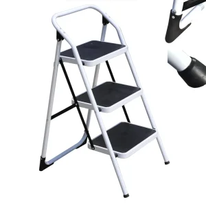 3-Step Stainless Steel Folding Step Ladder