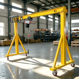3 Ton 5 Ton European Style Single Beam Portable Mini Gantry Crane with Electric Hoist