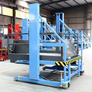 3 Ton Hydraulic AC-Powered Mobile Loading Platform with High Manganese Steel Construction
