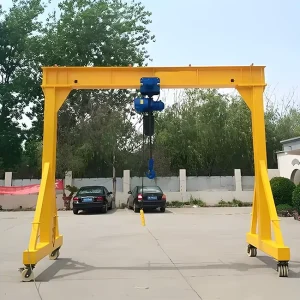 3 Ton Simple Structure Mini Gantry Crane Light Duty Portable Workshop Garage Indoor Lifting