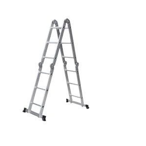 3.7m Movable Folding Step Ladder Aluminum Alloy Multi-Purpose Combination Ladders