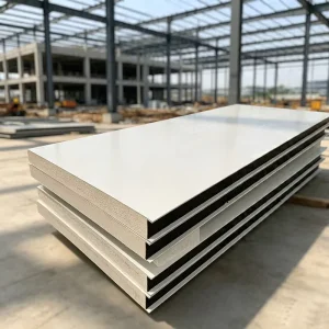 30/50/70/100mm PU Insulated Sandwich Panel for Warehouse Workshop Commercial Building Wall