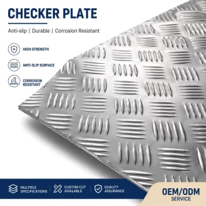 304 300 Series Anti Slip Stainless Steel Welded Checkered Embossed Plate Finish GB Standard Silver Balcony Flanges