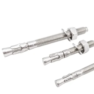 304 316 Anti Corrosion Stainless Wedge Expansion Anchor Bolts M12-M20 DIN Factory Direct for Construction Machinery Inch