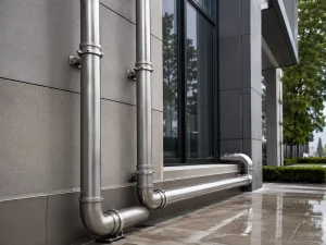 304 316 Stainless Steel Drainage Pipe with Push Fit Socket for Building and Industrial Wastewater Systems