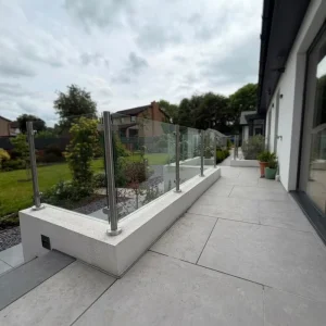 304 316 Stainless Steel Glass Railing Post for Frameless Balcony Pool Deck Balustrade