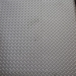 304 316L Stainless Steel 2B Finish Anti-Slip Tread Plate 0.5-8mm JIS Embossed Patterned Checker Plate Bending Welding Cutting