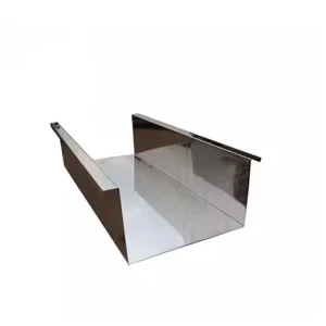 304 316L Stainless Steel Rain Gutter Eaves Drainage Ditch Waterproof Concave Groove Canopy for Warehouses Custom Processing