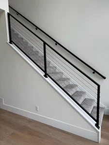 304 Stainless Steel 36 Inch Stair Cable Railing System for Outdoor Balconies