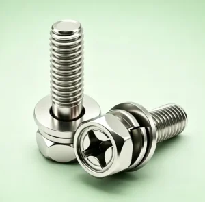 304 Stainless Steel A2 70 Cross Recessed Hex 3 in 1 Screw Combination Fastener for Mechanical & Cabinet Assembly