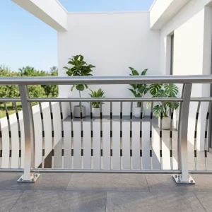 304 Stainless Steel Balcony Staircase Railing Easy Install Water Resistant Modern Design for Residential Outdoor Use