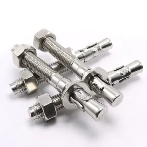 304 Stainless Steel Car Repair Wedge Anchor Heavy Duty Concrete Expansion Bolt for Ventilation Duct Construction Fixing