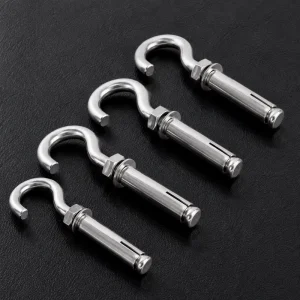 304 Stainless Steel Ceiling Hook Expansion Anchor Bolt for Lamp, Pipe, and Wire Rope Hanging