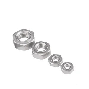304 Stainless Steel DIN929 Hexagonal Welding Nut No Weld Point Corrosion-Resistant Zinc Plated Finish Metric