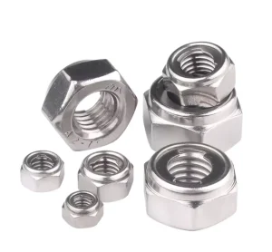 304 Stainless Steel DIN980M All Metal Nuts Locking Lug Lock Nuts Prevaillng Rorque Hexagon Nuts M4 M5 M6 M8 M10 M12 M16 M22 M24