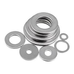 304 Stainless Steel Extra Large Flat Washers Thickened Ultra Thin Round Shims Plain Fender Washers for Machinery Assembly
