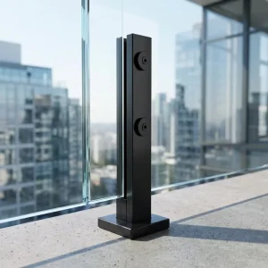 304 Stainless Steel Glass Column Mirror Lightclip No Drilling Swimming Pool Clip Balcony Railing Handrail Base