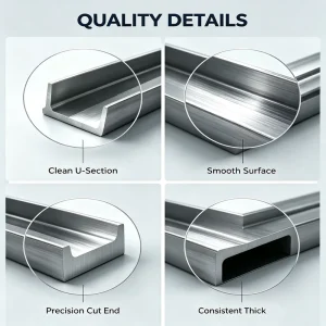304 Stainless Steel Gutter for Industrial Commercial Roof Drainage System Metal Rainwater Channel for Efficient Water Management