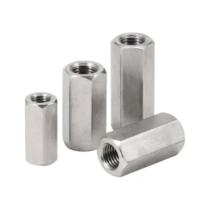 304 Stainless Steel Hex Coupling Nuts Right & Left Hand Thread Long Rod Connector Nuts M3 M4 M5 M6 M8 M10 M18 M20