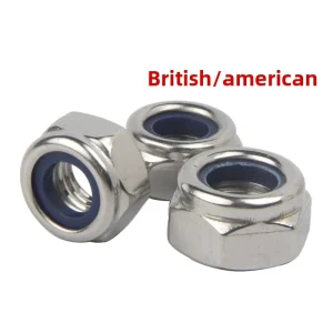 304 Stainless Steel Hex Nylon Insert Lock Nuts UNC UNF Grade A2 70 6# 8# 10# 1 4″ 5 16″ 3 8″ 1 2″ 3 4″ Prevailing Torque Nuts