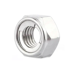 304 Stainless Steel Hexagon Self Locking Nut All Metal Locknut Metric Female Threaded DIN980 Structural Fastener
