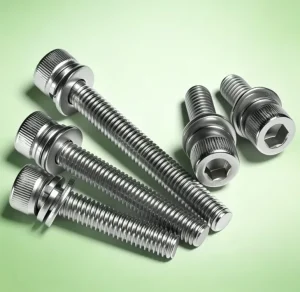 304 Stainless Steel Machine Combination Screws Socket Cap Head Bolts Pre-Built Flat Washer and Spring Lock Washer