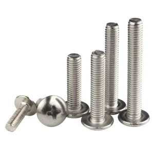 304 Stainless Steel Metric Class 4.8 Phillips Truss Head Machine Bolts M2 M3 M4 M5 M6