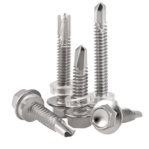 304 Stainless Steel Metric M6 Drill Tail Bolt Hexagon Head Light Steel Villa Roof Installation Steel Structure Screws Product