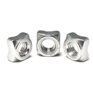 304 Stainless Steel Metric Standard Strong Connection Assorted Diameters Square Weld Nut for Sheet Metal Parts