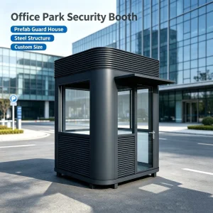 304 Stainless Steel Mobile Guard House Prefabricated Security Room Prefab Guard Booth for High Speed Toll Station and Parking