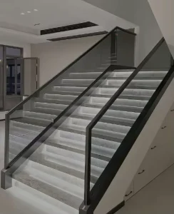 304 Stainless Steel Modern Stair Railing Rustproof Durable 3 Year Warranty Custom Sizes for Construction