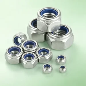 304 Stainless Steel Nylon Insert Lock Nut DIN985 Metric Hex Self Locking Nylock Nut Custom Specifications Supported