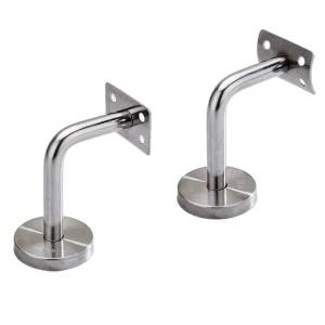 304 Stainless Steel Solid Wall Bracket Staircase Handrail Connector Guardrail Support Customized Metal Parts for Frame Railing