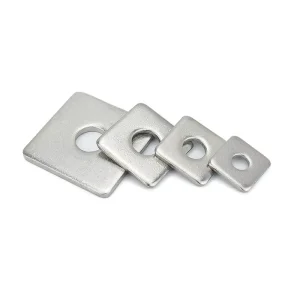 304 Stainless Steel Square Washers Black Zinc Plain Finishes M3-M27 Screw Sizes GB JIS DIN ANSI Standards Mining Water Treatment