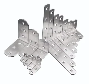 304 Stainless Steel Stylish Metal Mount Brackets for Home Office Interior Decor Stamped Process