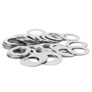 304 Stainless Steel Ultra Thin Gasket Thickness 0.1 0.2 0.3 0.5Mm Circular Metal Shaft Clearance Flat Plain Washer M3 M40