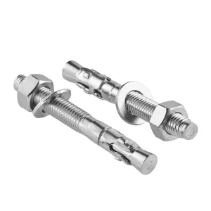 304 Stainless Steel Wedge Anchor Bolt Corrosion Resistant Expansion Screw for Elevator and Guardrail Installation