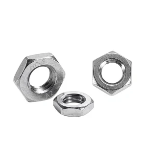 304 Stainless Steel White Wash Hexagon Nut Thin Screw Cap Grade A2 Metric Sizes M8 M27 China